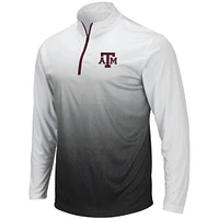 Men's Colosseum Gray Texas A&M Aggies Magic Team Logo Quarter-Zip Jacket