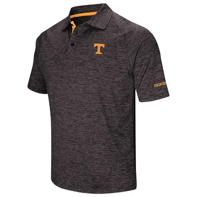 Men's Colosseum Black Tennessee Volunteers Big & Tall Down Swing Polo