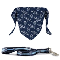 Blue Vancouver Whitecaps FC 6' Leash & Pet Bandana - Set