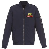 Men's JH Design Navy Jeff Gordon Lightweight Nylon Bomber Jacket