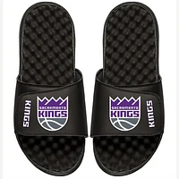 Youth ISlide Black Sacramento Kings From The Court Up Slide Sandals