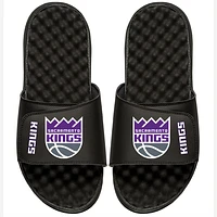 Youth ISlide Black Sacramento Kings From The Court Up Slide Sandals