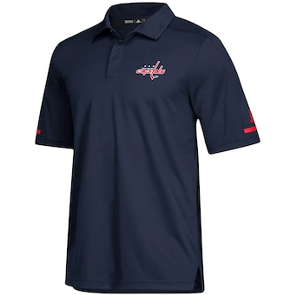 Men's adidas Navy Washington Capitals Game Day climalite Polo