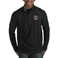 Men's Antigua Black Florida Gators Tempo Half-Zip Pullover Big & Tall Jacket