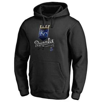Men's Black Kansas City Royals Midnight Mascot Pullover Hoodie