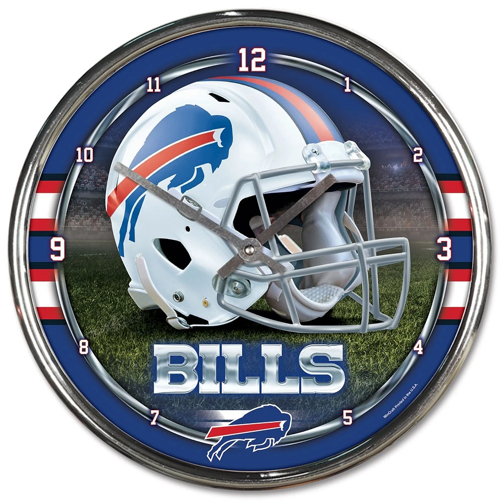 WinCraft Buffalo Bills Chrome Wall Clock