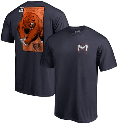 Men's Navy Chicago Bears Midway Monster T-Shirt
