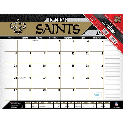 New Orleans Saints 2019 22" x 17" Desk Calendar