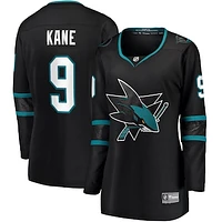 Women's Fanatics Evander Kane Black San Jose Sharks Alternate Premier Breakaway Jersey