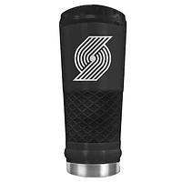 Black Portland Trail Blazers Stealth Matte 24oz Tumbler