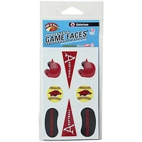 Arkansas Razorbacks 8-Pack Waterless Softball Face Tattoos