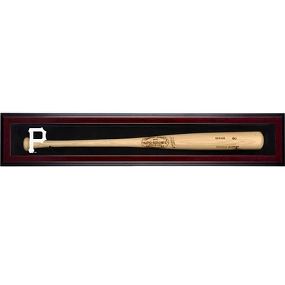 Pittsburgh Pirates (2014-Present) Logo Mahogany Framed Wall-Mounted Single Bat Display Case