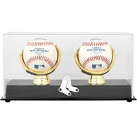 Boston Red Sox (2009 - Present) Gold Glove Double Baseball Logo Display Case