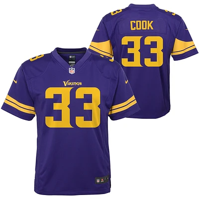 Youth Nike Dalvin Cook Purple Minnesota Vikings Color Rush Alternate Player Game Jersey