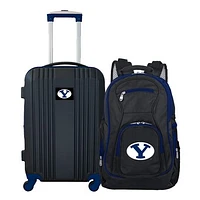 MOJO Black BYU Cougars 2-Piece Luggage & Backpack Set