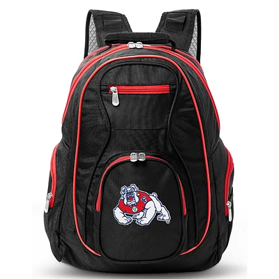 MOJO Black Fresno State Bulldogs Trim Color Laptop Backpack