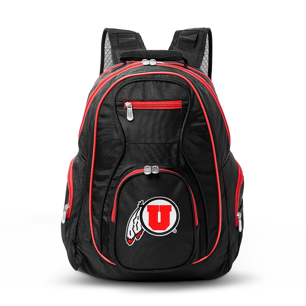 MOJO Black Utah Utes Trim Color Laptop Backpack