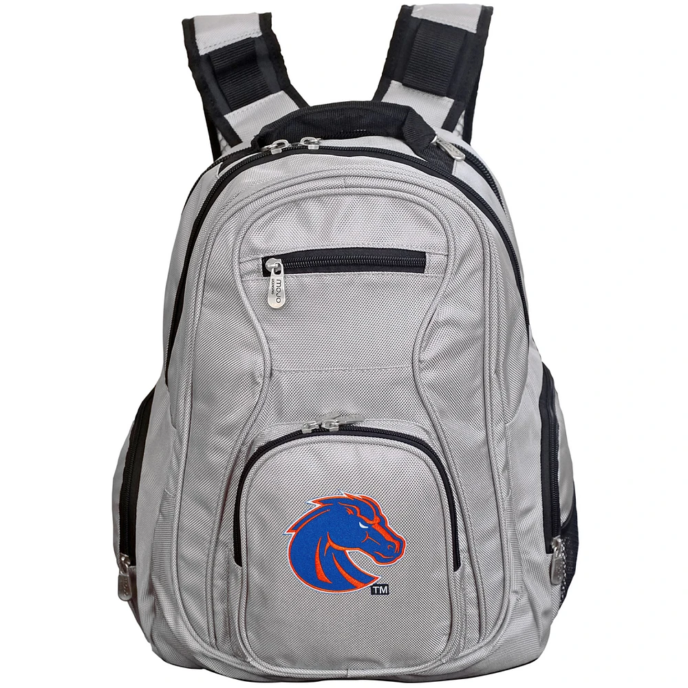 Gray Boise State Broncos Backpack Laptop