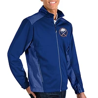 Men's Antigua Heathered Royal Buffalo Sabres Revolve II Full Zip Jacket