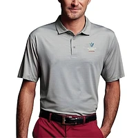 Men's Charcoal Georgia Southern Eagles Vansport Pro Tonal Micro-Stripe Polo