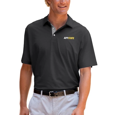 Men's Black Appalachian State Mountaineers Vansport Pro Signature Polo