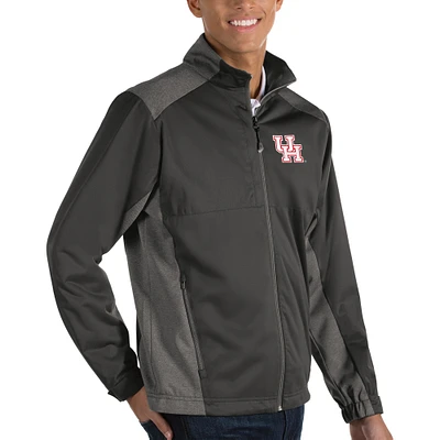 Men's Antigua Charcoal Houston Cougars Revolve Full-Zip Jacket