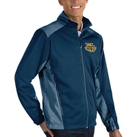 Men's Antigua Navy Marquette Golden Eagles Revolve Full-Zip Jacket