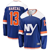 Men's Fanatics Mathew Barzal Blue New York Islanders Alternate Breakaway Jersey