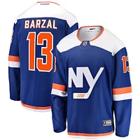 Men's Fanatics Mathew Barzal Blue New York Islanders Alternate Breakaway Jersey