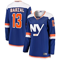 Women's Fanatics Mathew Barzal Blue New York Islanders Alternate Breakaway Jersey