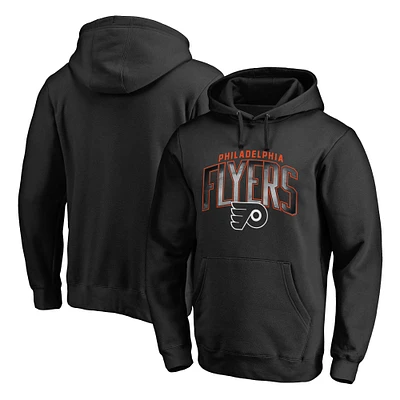 Men's Black Philadelphia Flyers Arch Smoke Pullover Hoodie