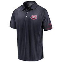 Men's Fanatics Navy Montreal Canadiens Authentic Pro Rinkside Polo