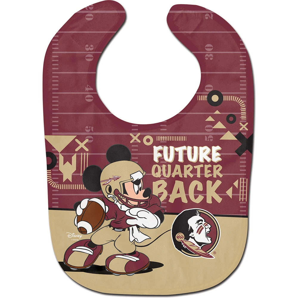 WinCraft Florida State Seminoles Disney Mickey All Pro Baby Bib