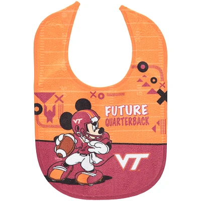 WinCraft Virginia Tech Hokies Disney Mickey All Pro Baby Bib