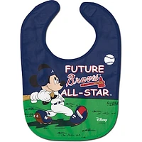 WinCraft Atlanta Braves Disney Mickey All Pro Baby Bib