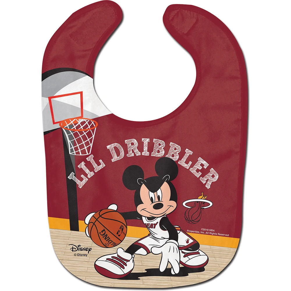 WinCraft Miami Heat Disney Mickey All Pro Baby Bib