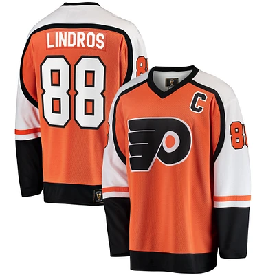 Men's Fanatics Eric Lindros Orange Philadelphia Flyers Premier Breakaway Retired Player Jersey