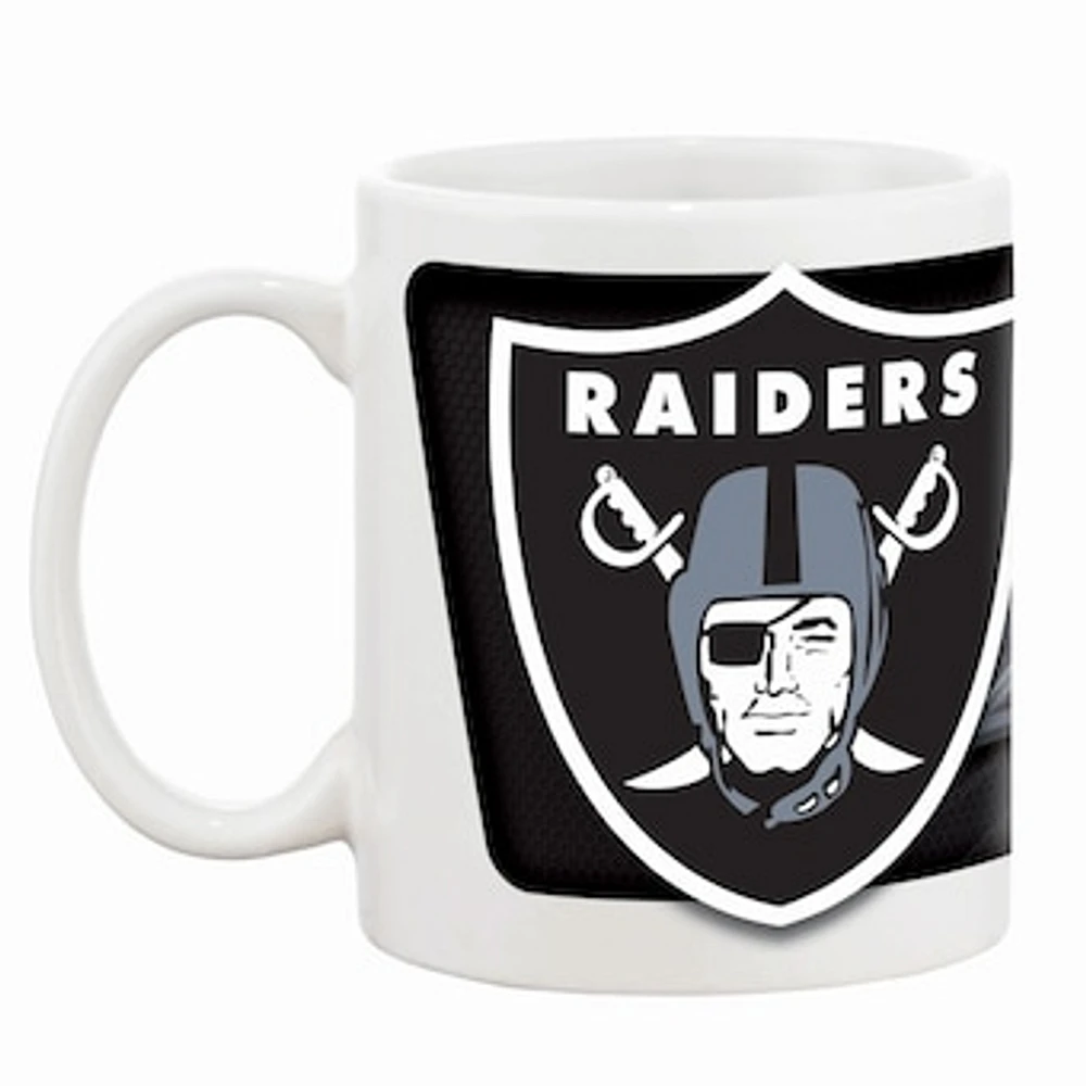 White Las Vegas Raiders 11oz. Sublimated Coffee Mug