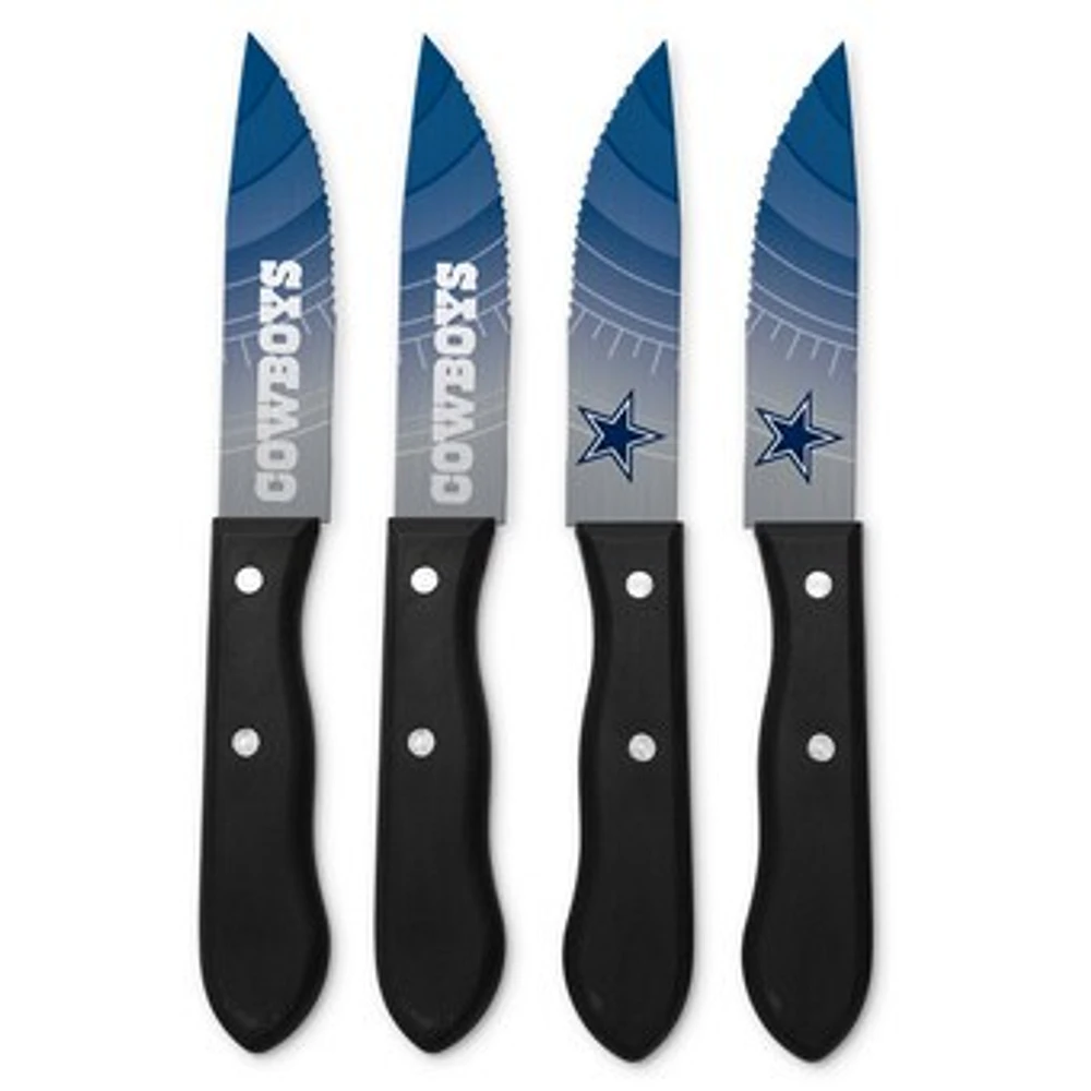 Dallas Cowboys 4-Piece Stainless Steel Steak Knife Set