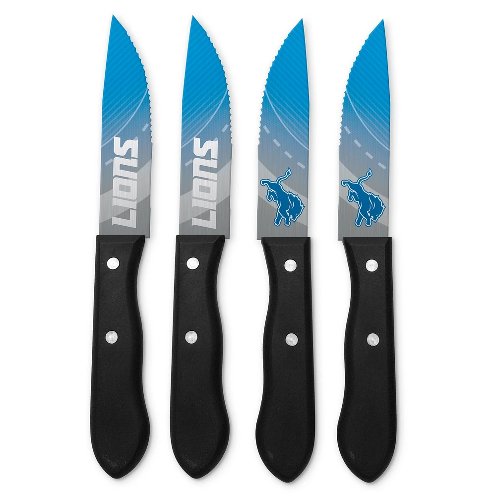 Detroit Lions 4-Piece Stainless Steel Steak Knife Set