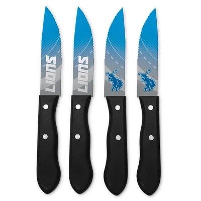 Detroit Lions 4-Piece Stainless Steel Steak Knife Set