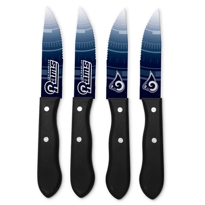 Los Angeles Rams 4-Piece Stainless Steel Steak Knife Set