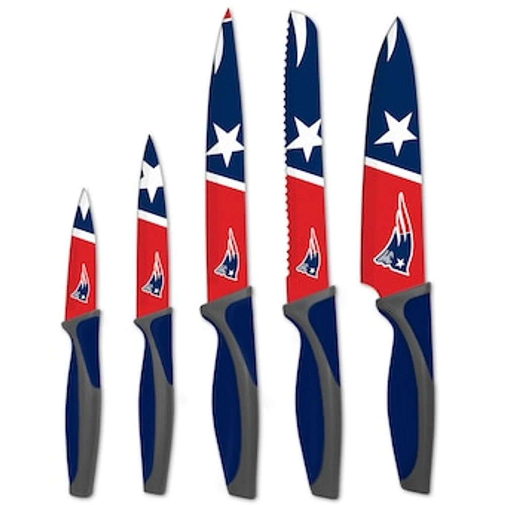 New England Patriots 5-Piece Stainless Steel Cutlery Knife Set