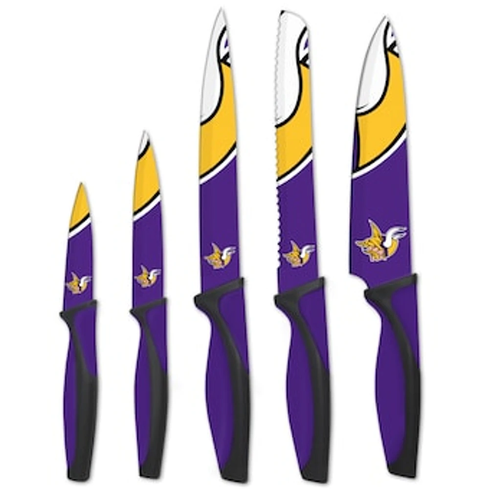 Minnesota Vikings 5-Piece Stainless Steel Cutlery Knife Set