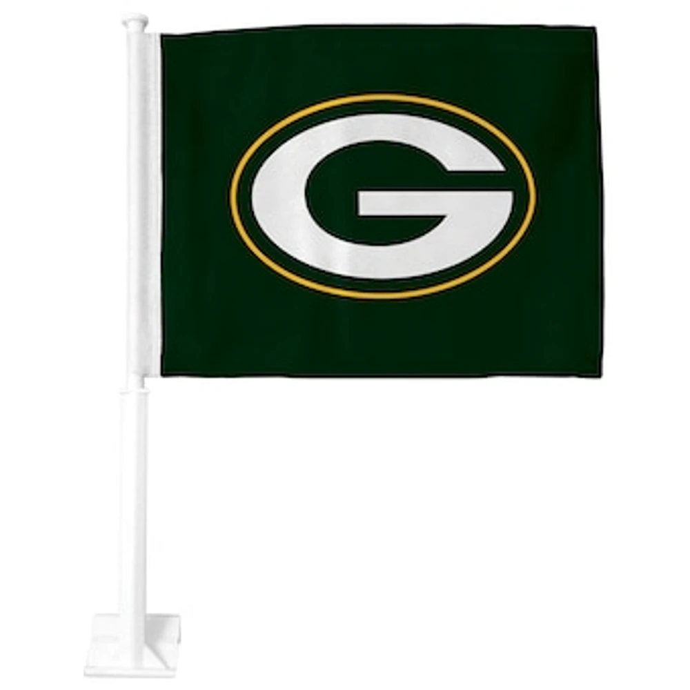 Green Green Bay Packers Premium Double-Sided Car Flag