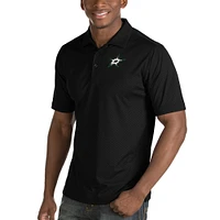 Men's Antigua Black Dallas Stars Inspire Desert Dry Polo