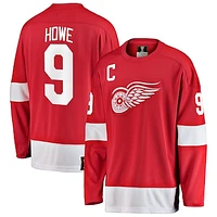 Men's Fanatics Gordie Howe Red Detroit Wings Premier Breakaway Retired - Player Jersey