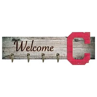 Cleveland Indians 24" x 6" Mounted Coat Hanger