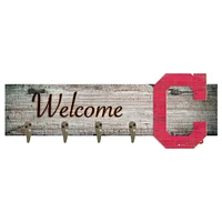 Cleveland Indians 24" x 6" Mounted Coat Hanger
