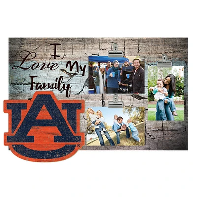 Auburn Tigers 11" x 19" I Love My Family Clip Photo Frame